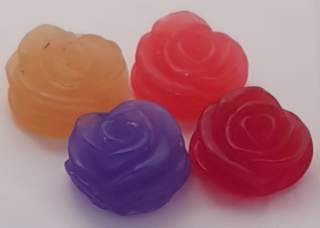 Rose Shaped Soap in Tin Tins vary